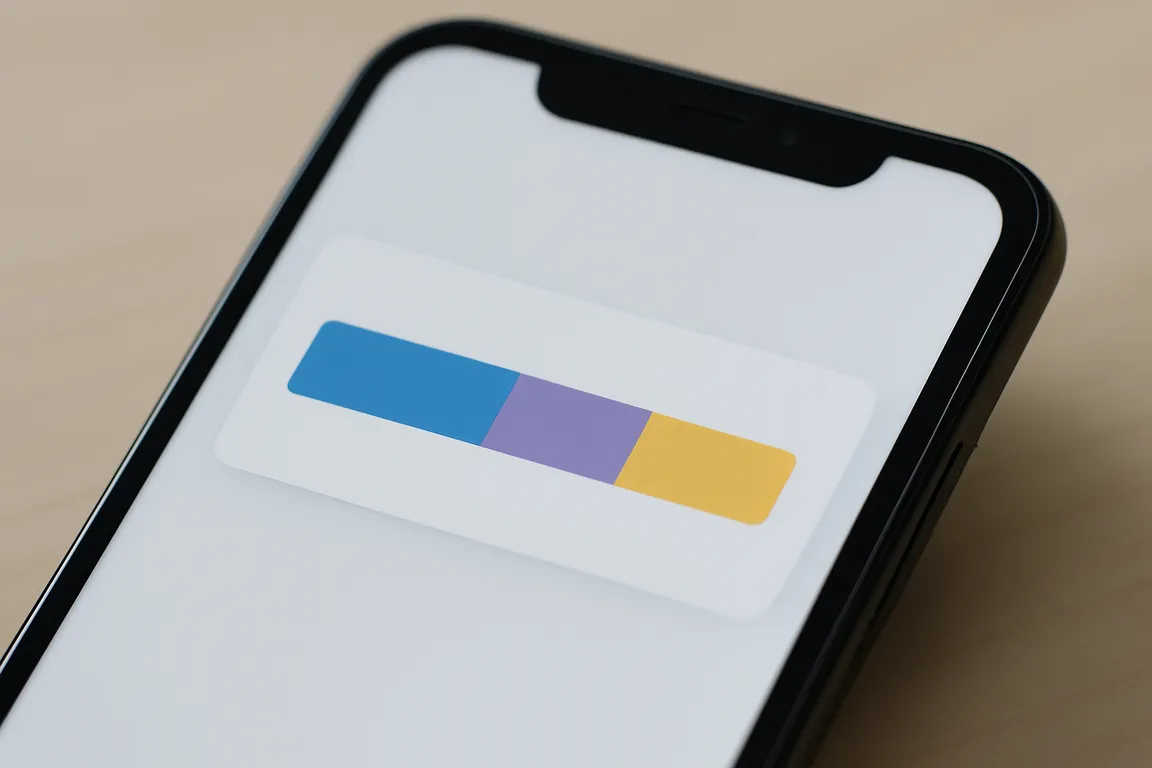 Écran de smartphone affichant la répartition du stockage occupé