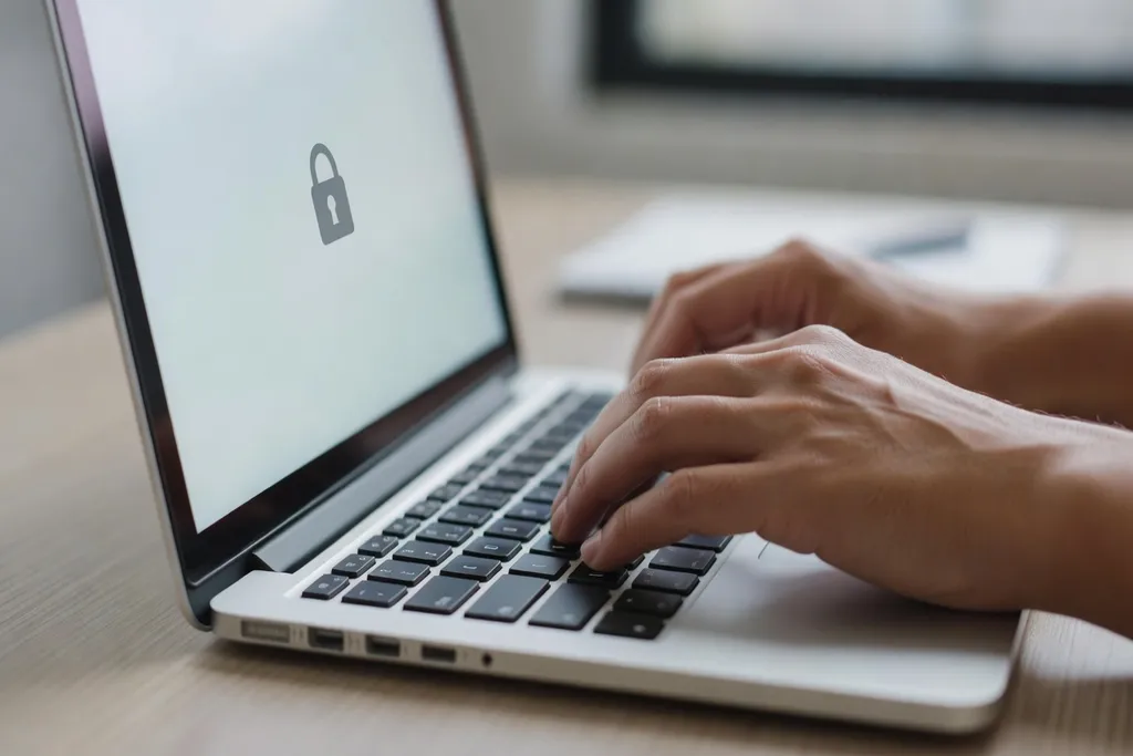 Personne consultant les paramètres de confidentialité sur un smartphone