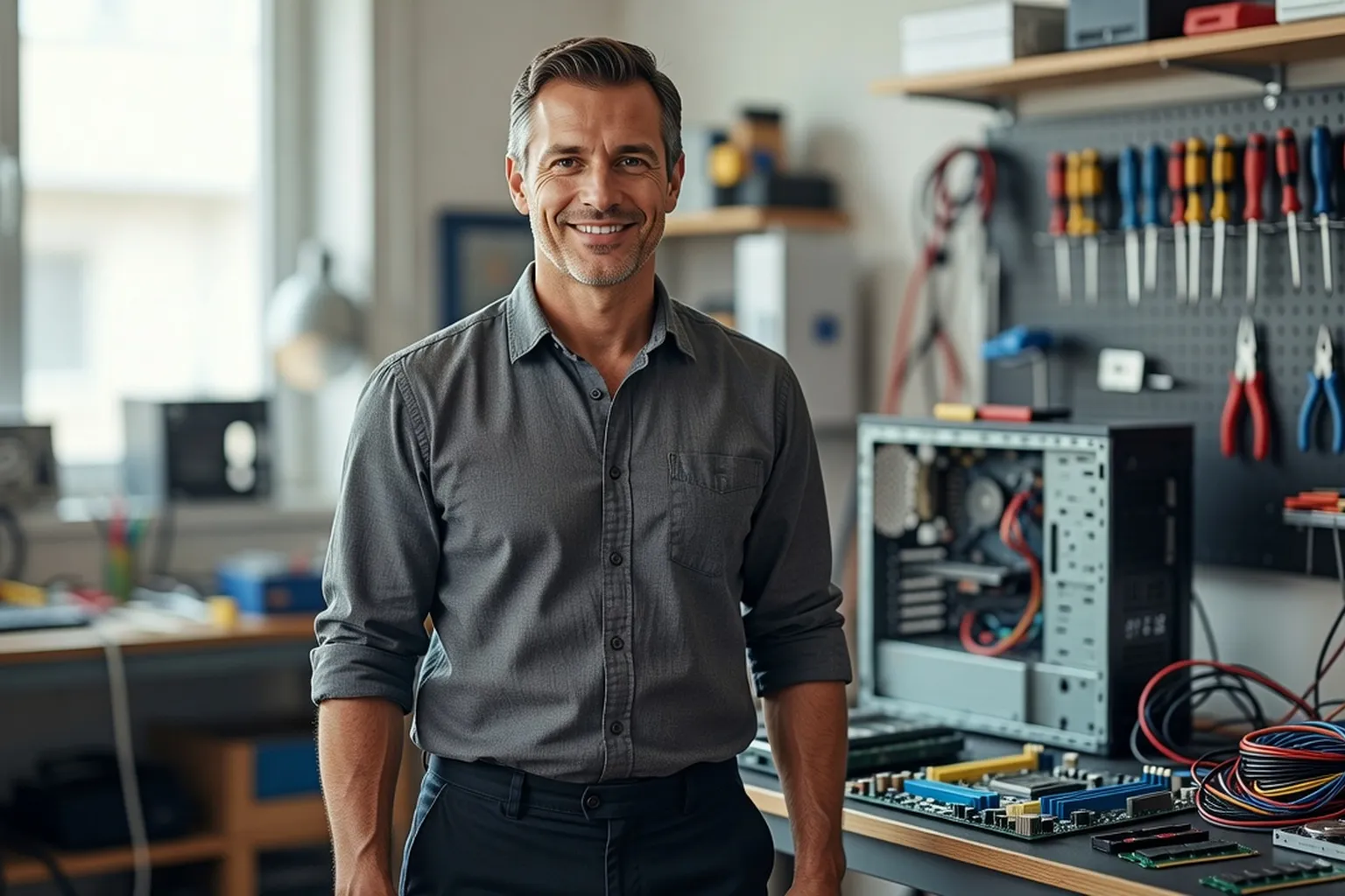 Portrait de Matthieu Roussel, technicien informatique indépendant, Nantes