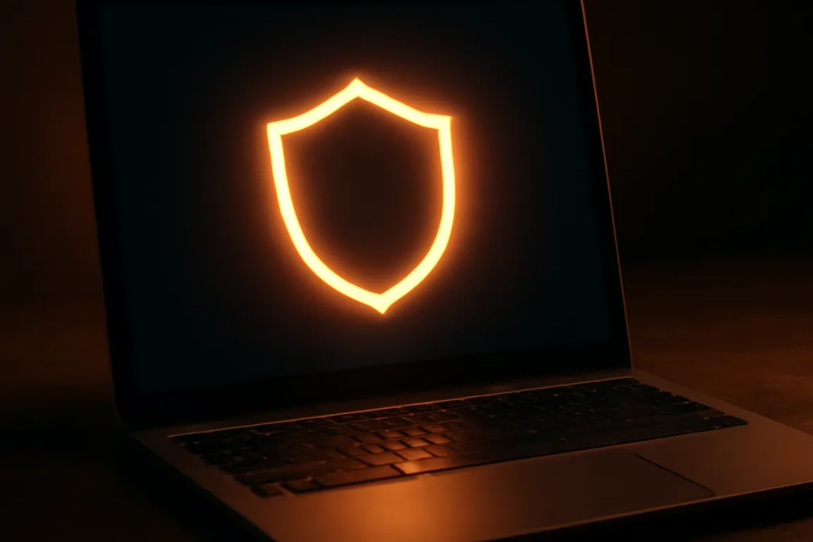 Bouclier numérique symbolisant la protection antivirus d'un ordinateur