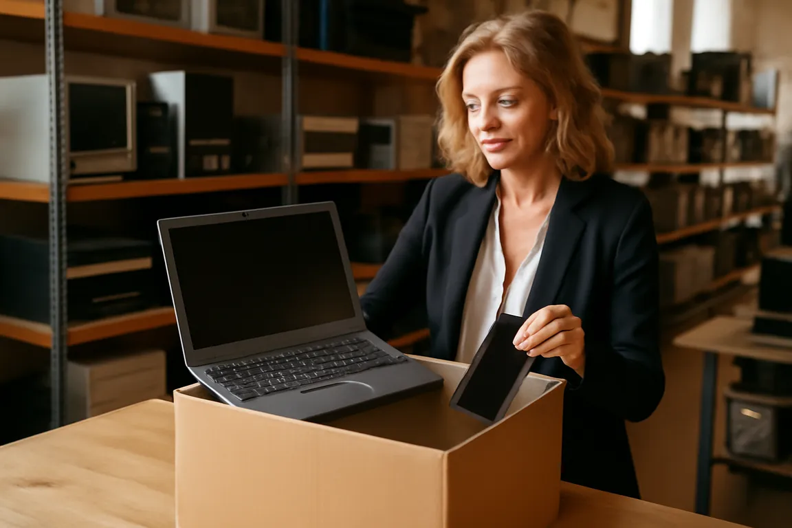Ordinateurs portables, smartphones et tablettes préparés pour le réemploi ou le recyclage