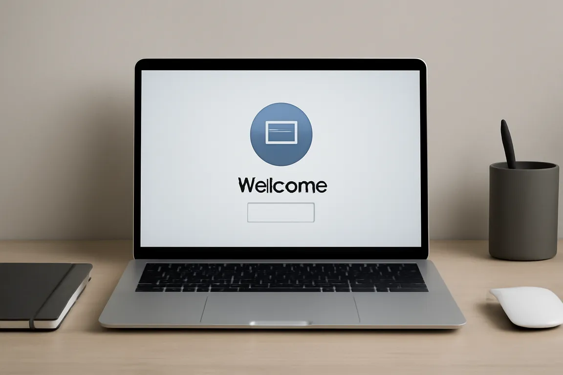 Ordinateur portable Windows affichant l'écran de réinitialisation avant une cession